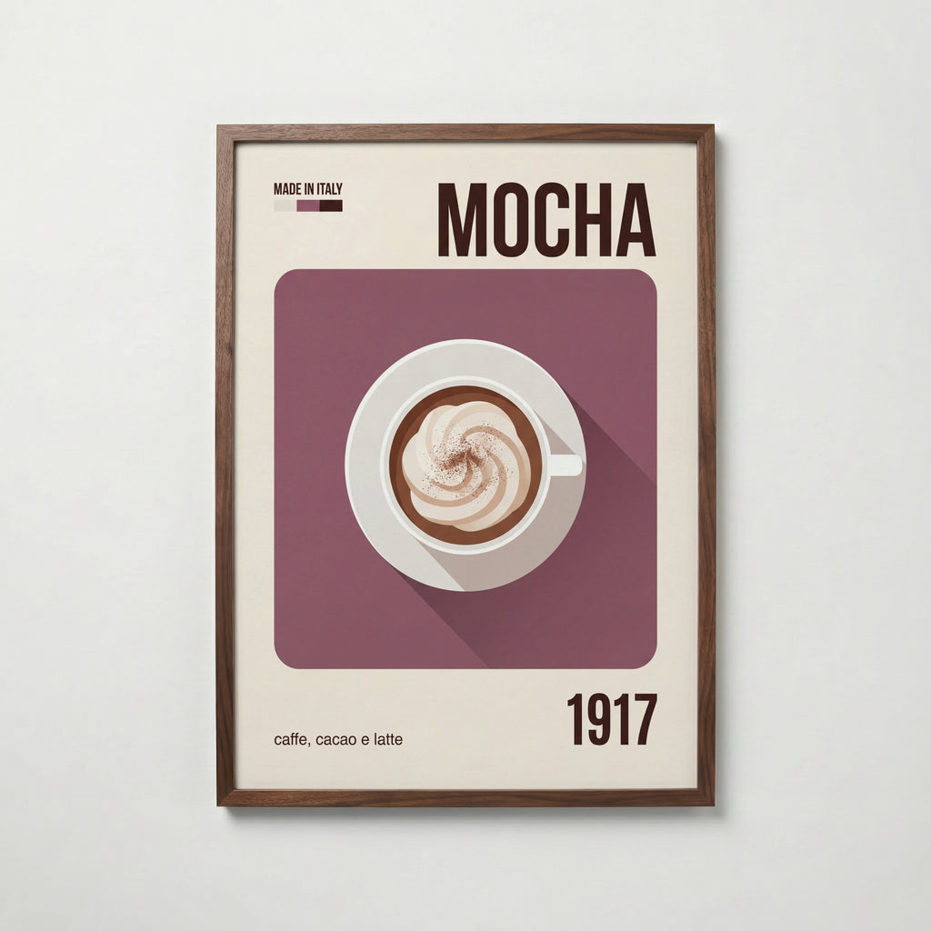 Mocha Poster – valnötsram