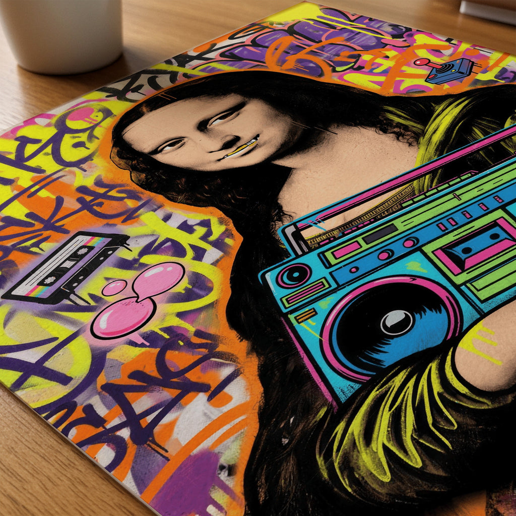 Mona Beats Poster – närbild på papper