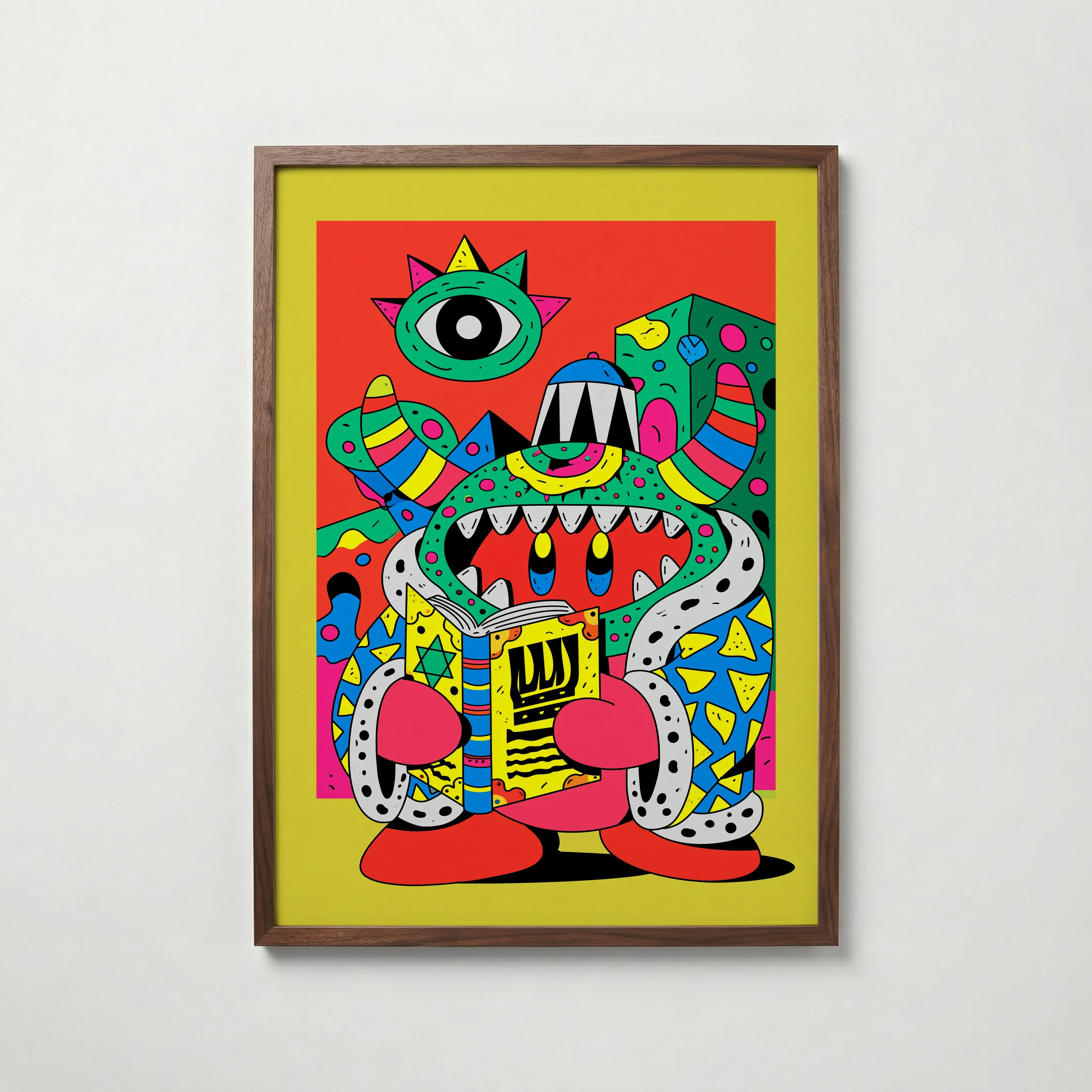 Monster Pop Poster – valnötsram