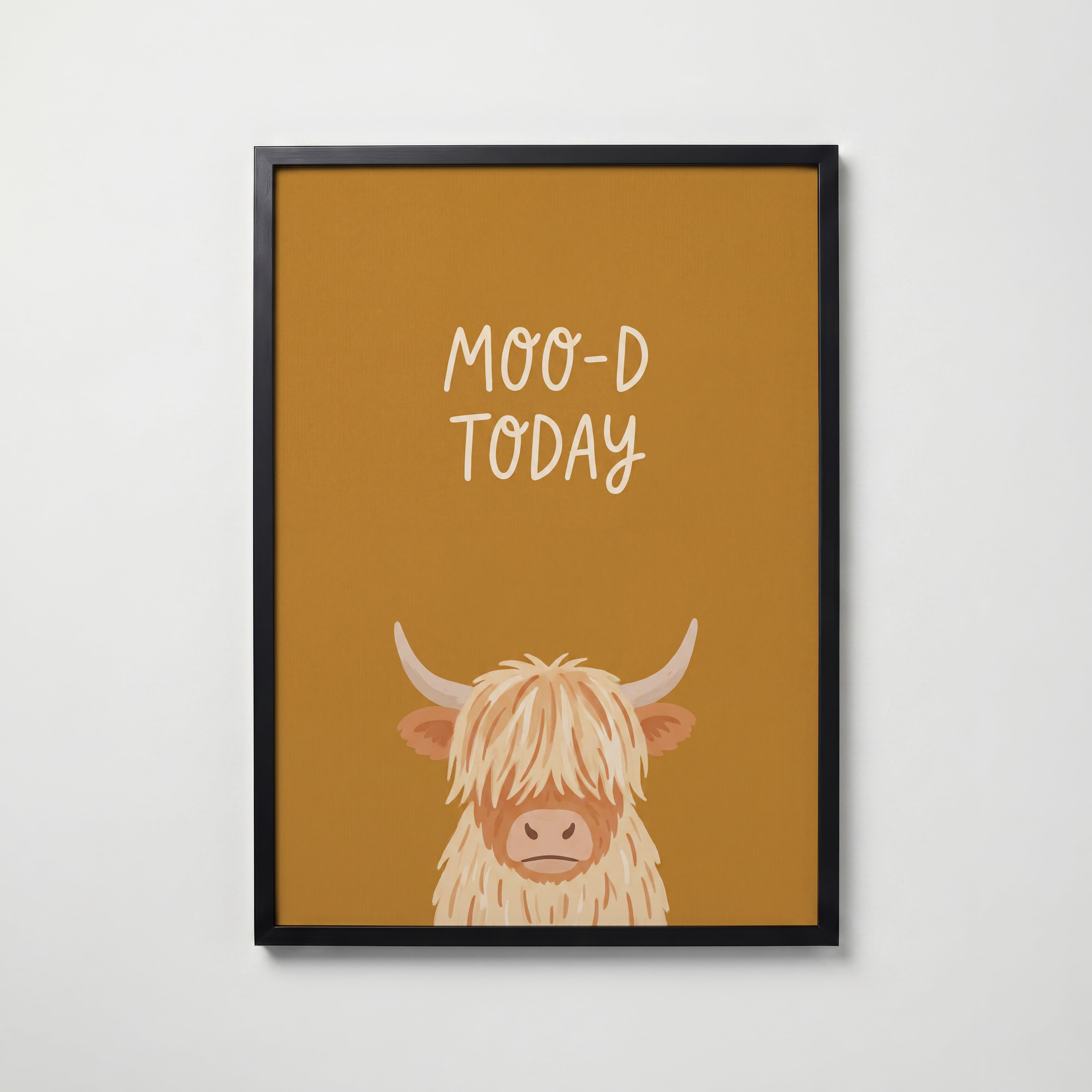 Moo-D Today Poster – svart ram