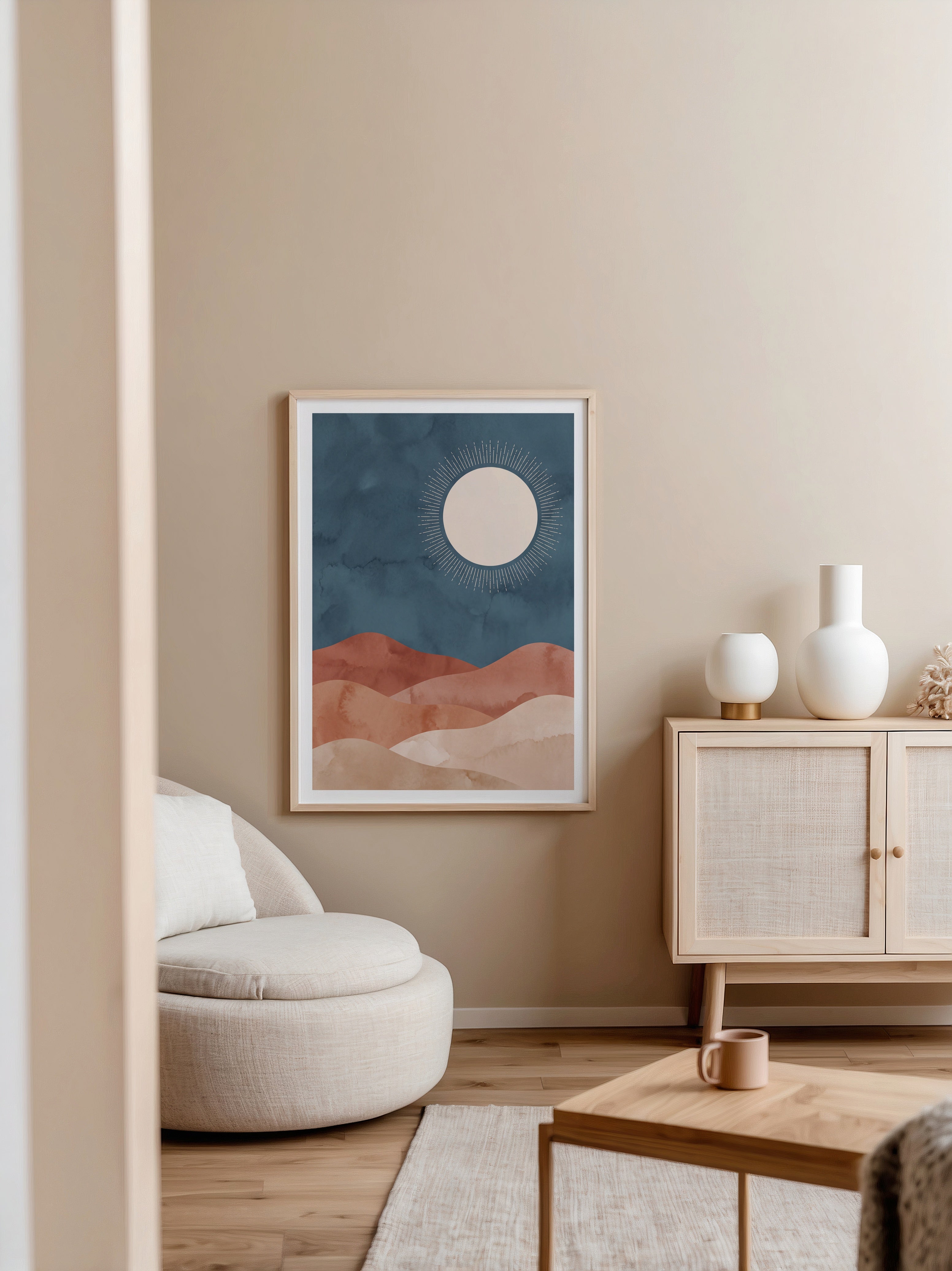 Desert Moon Poster – i rum 1