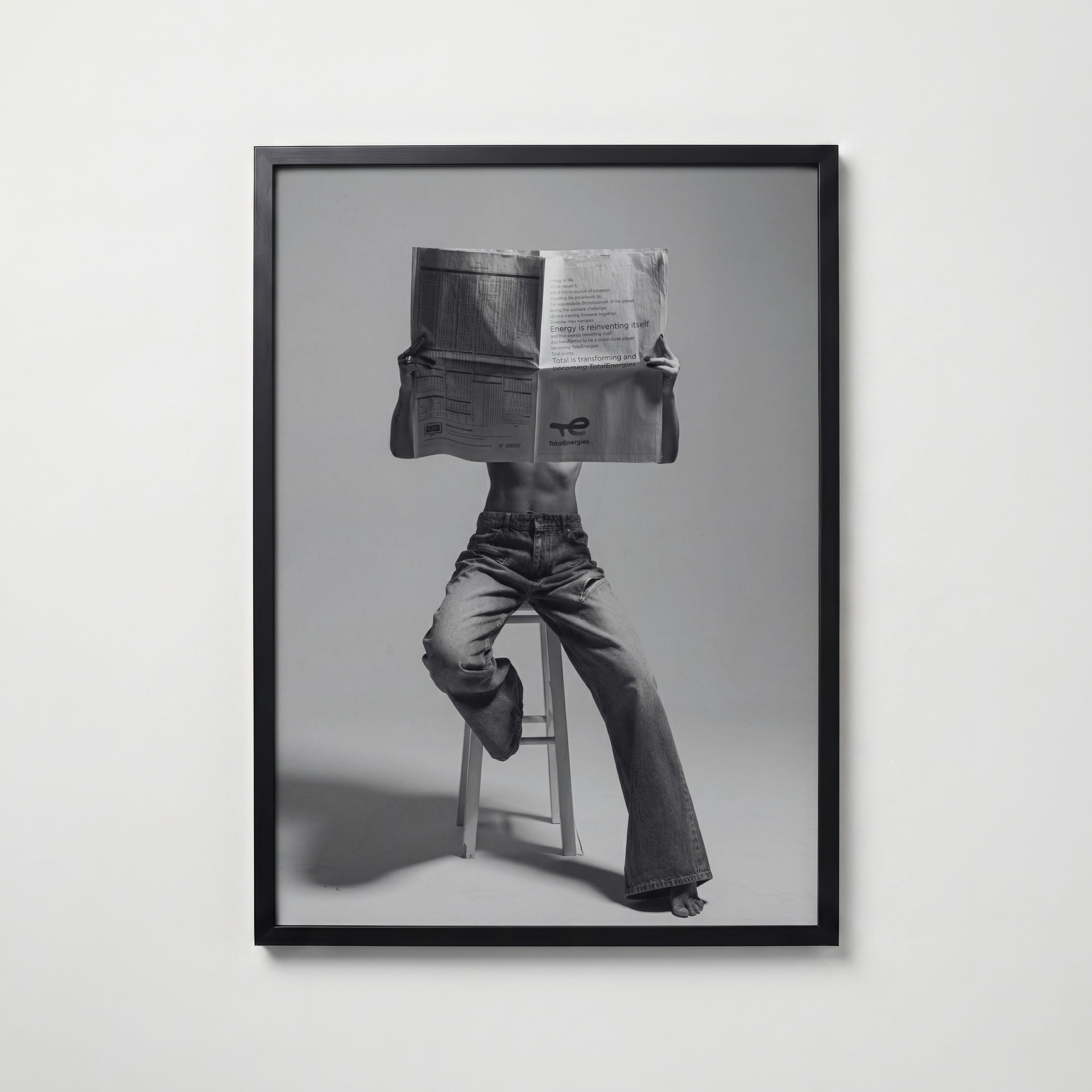 Morning Papers Poster – svart ram
