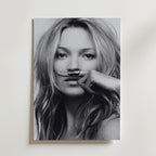 Mustache Muse Poster – canvas utan passepartout