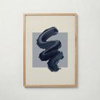 Navy Zigzag Poster – ekram