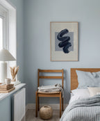 Navy Zigzag Poster – i rum 1