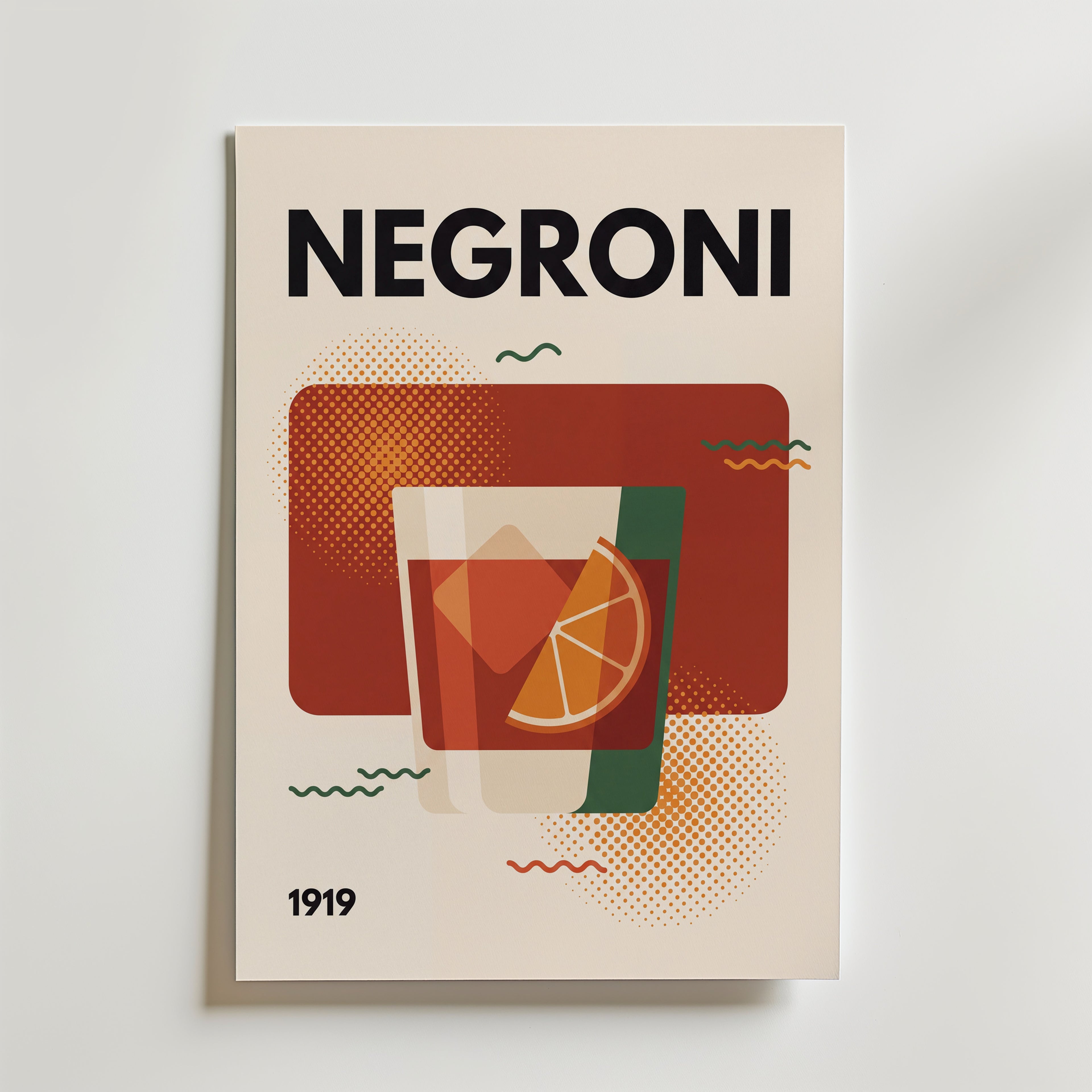 Negroni Poster – canvas utan passepartout