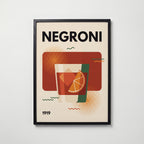Negroni Poster – svart ram