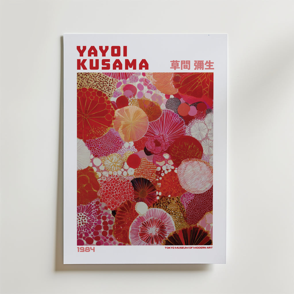 Yayoi Kusama Scarlet Bloomfield 1984 Poster