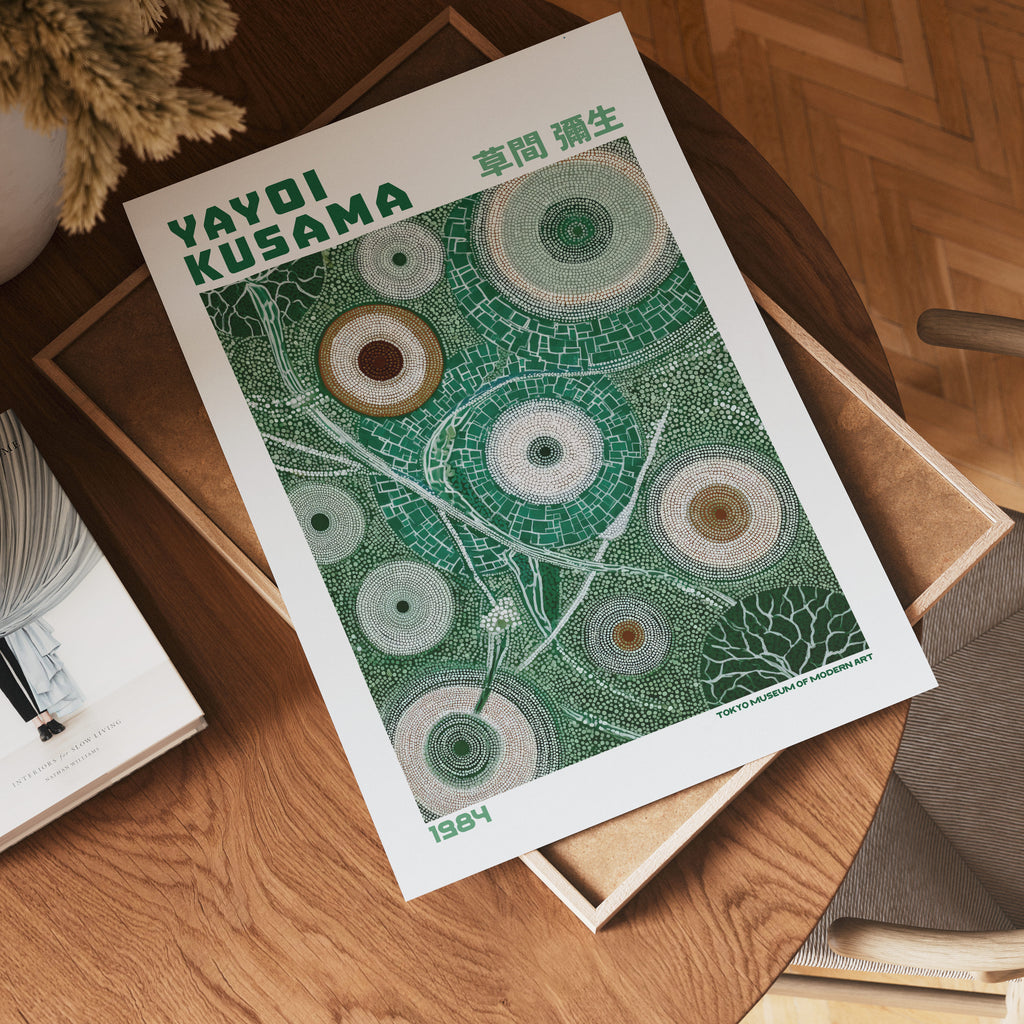 Yayoi Kusama Moss Garden 1984 Poster