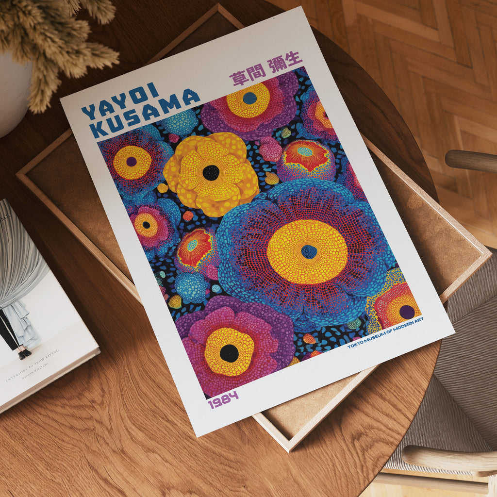 Yayoi Kusama Radiant Garden Orbs 1984 Poster