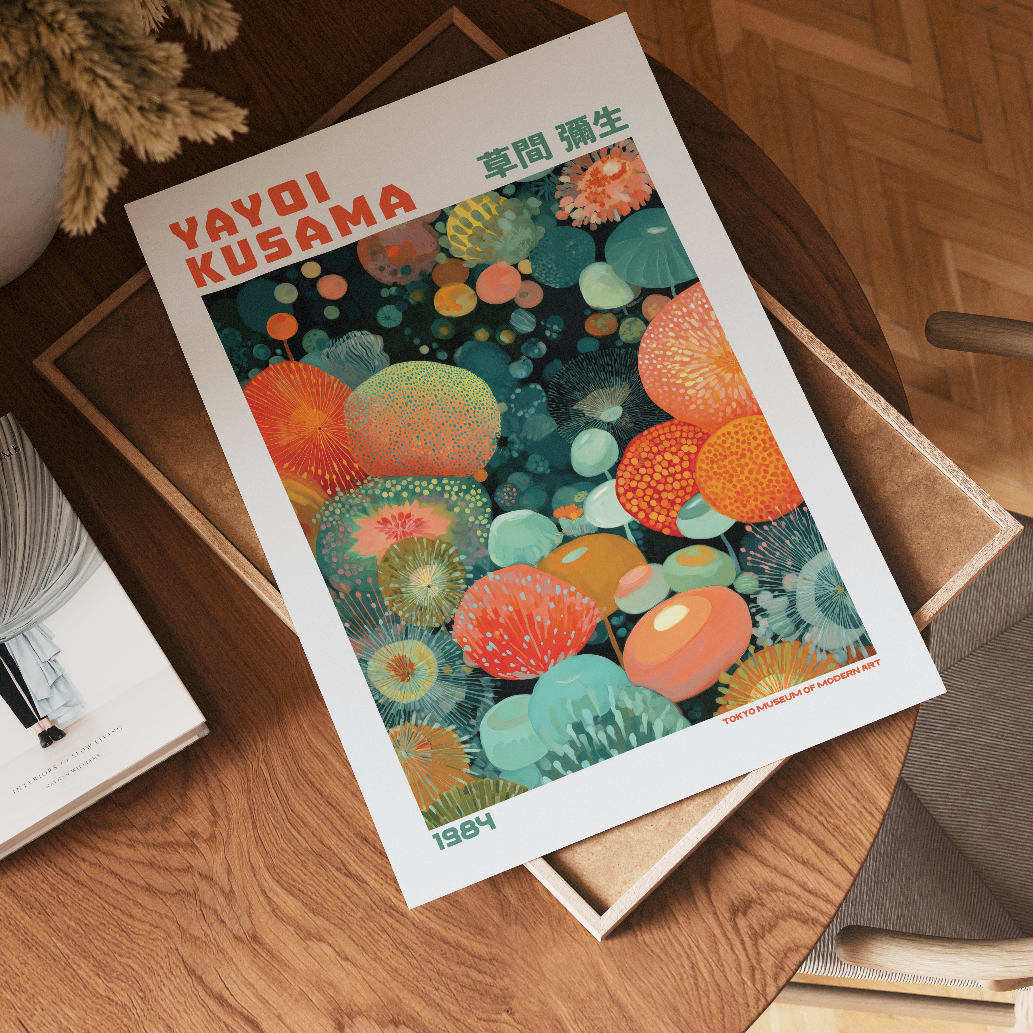 Yayoi Kusama Floating Orbs Poster