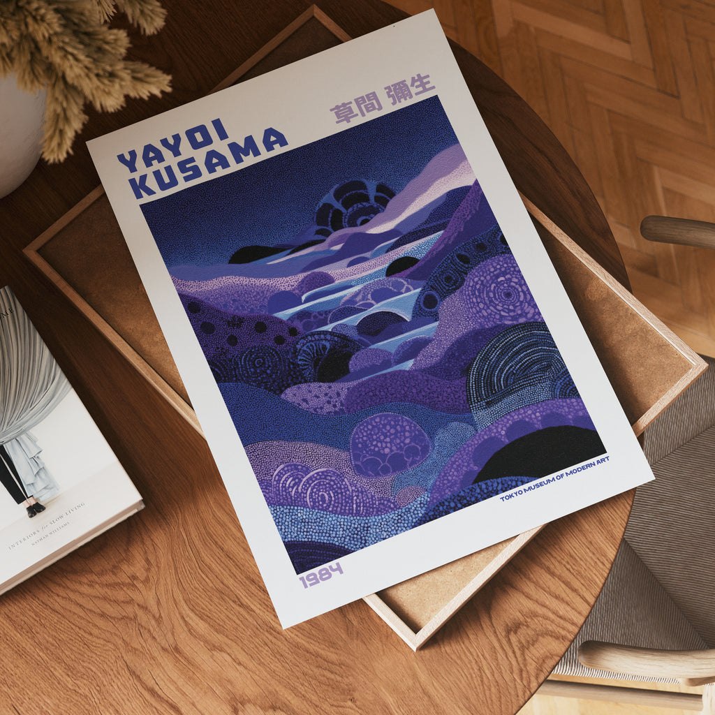 Yayoi Kusama Night Valley Poster