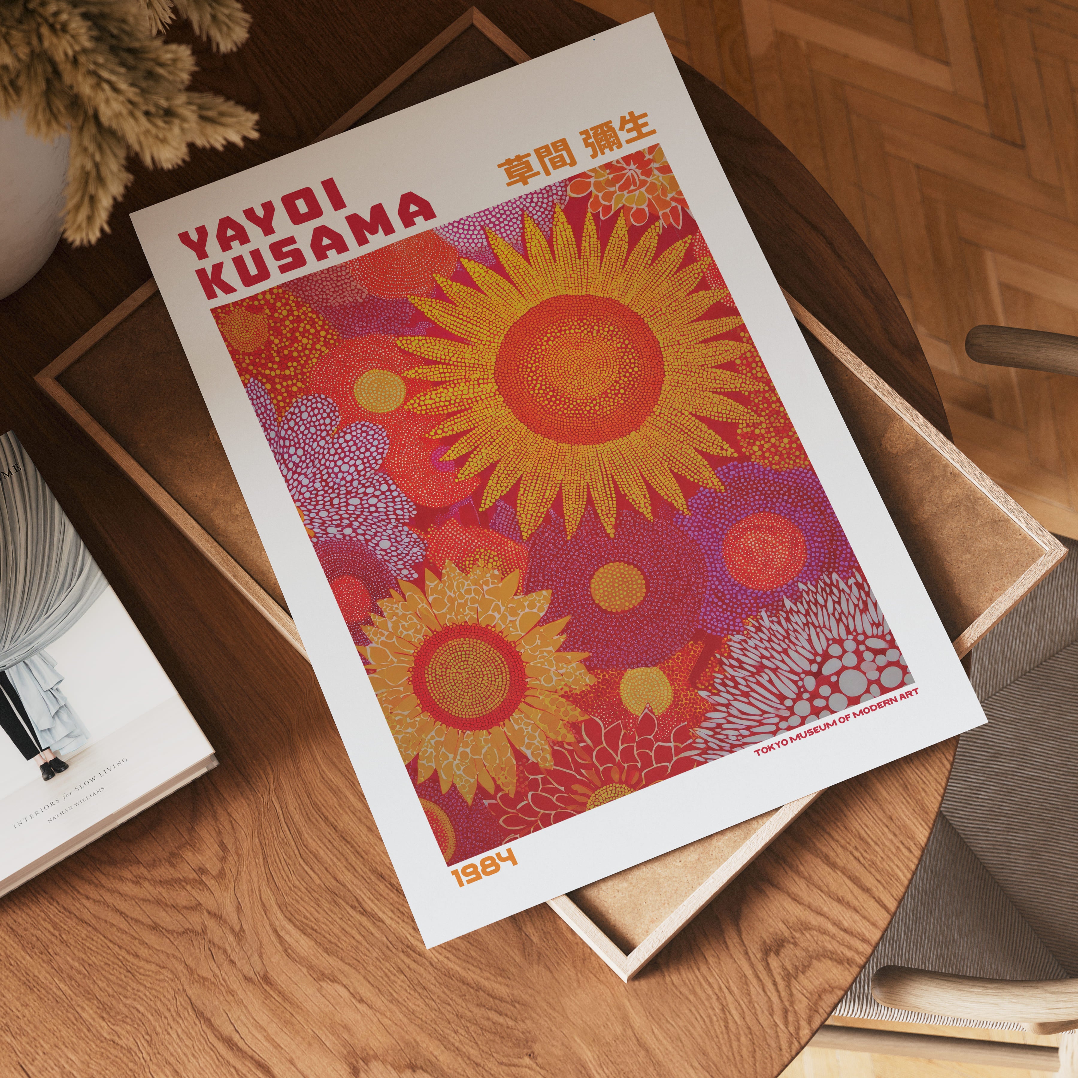 Yayoi Kusama Blooming Sunflowers 1984 Poster