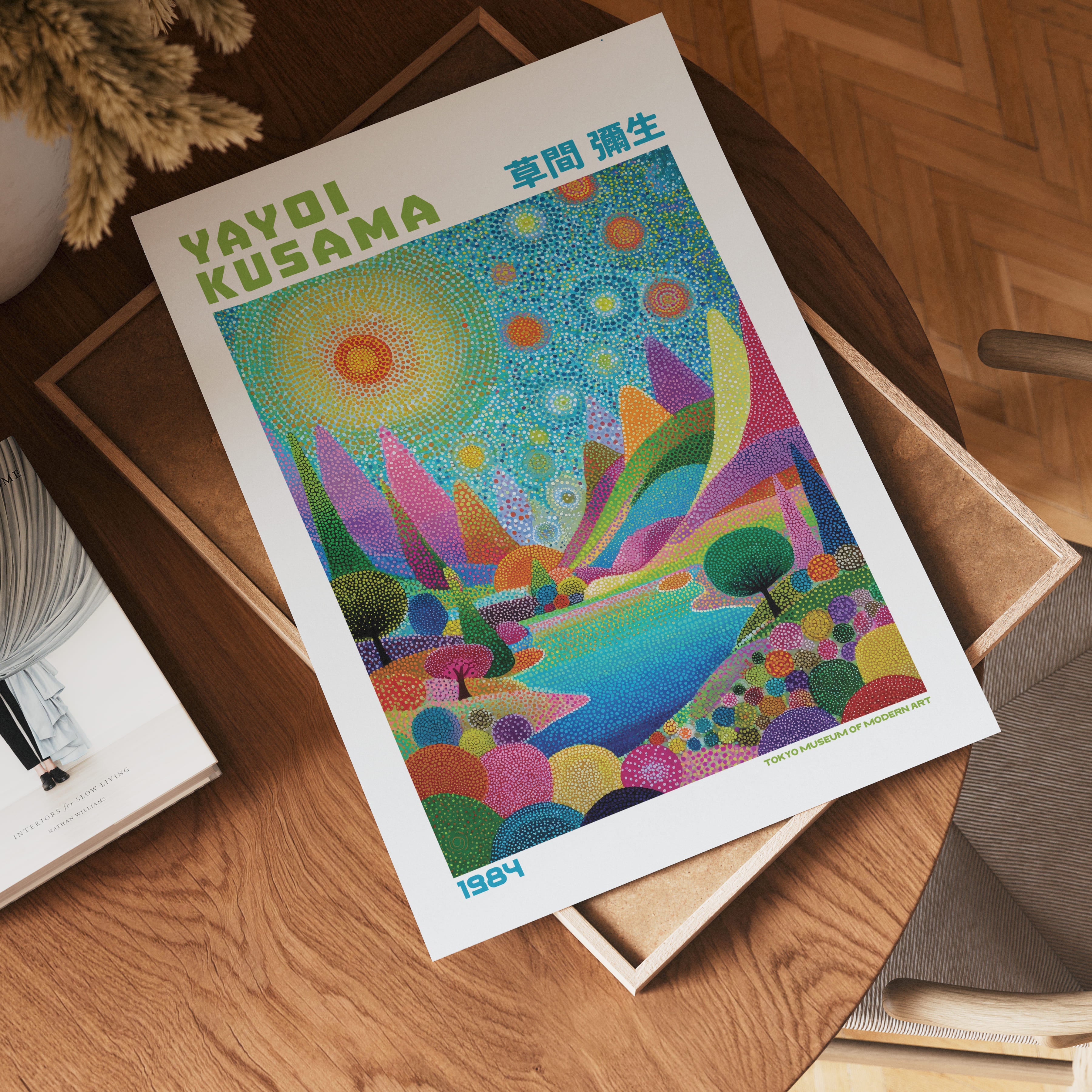 Yayoi Kusama Radiant Garden 1984 Poster