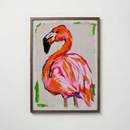 Neon Flamingo Poster – valnötsram