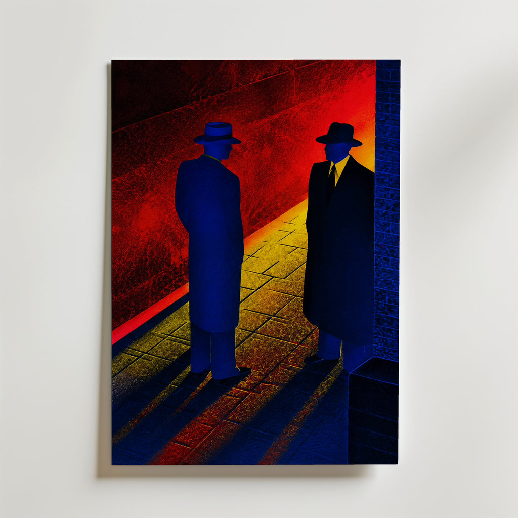 Noir Meeting Poster – canvas utan passepartout