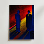Noir Meeting Poster – canvas utan passepartout