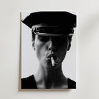 Noir Smoke Poster – canvas utan passepartout