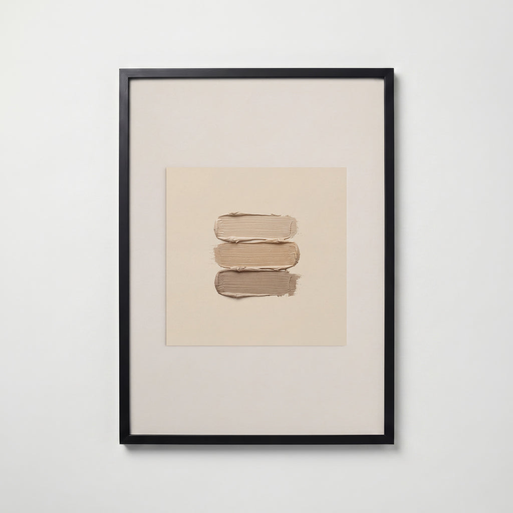 Oat Bands Poster – svart ram
