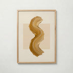 Ochre Curve Poster – ekram