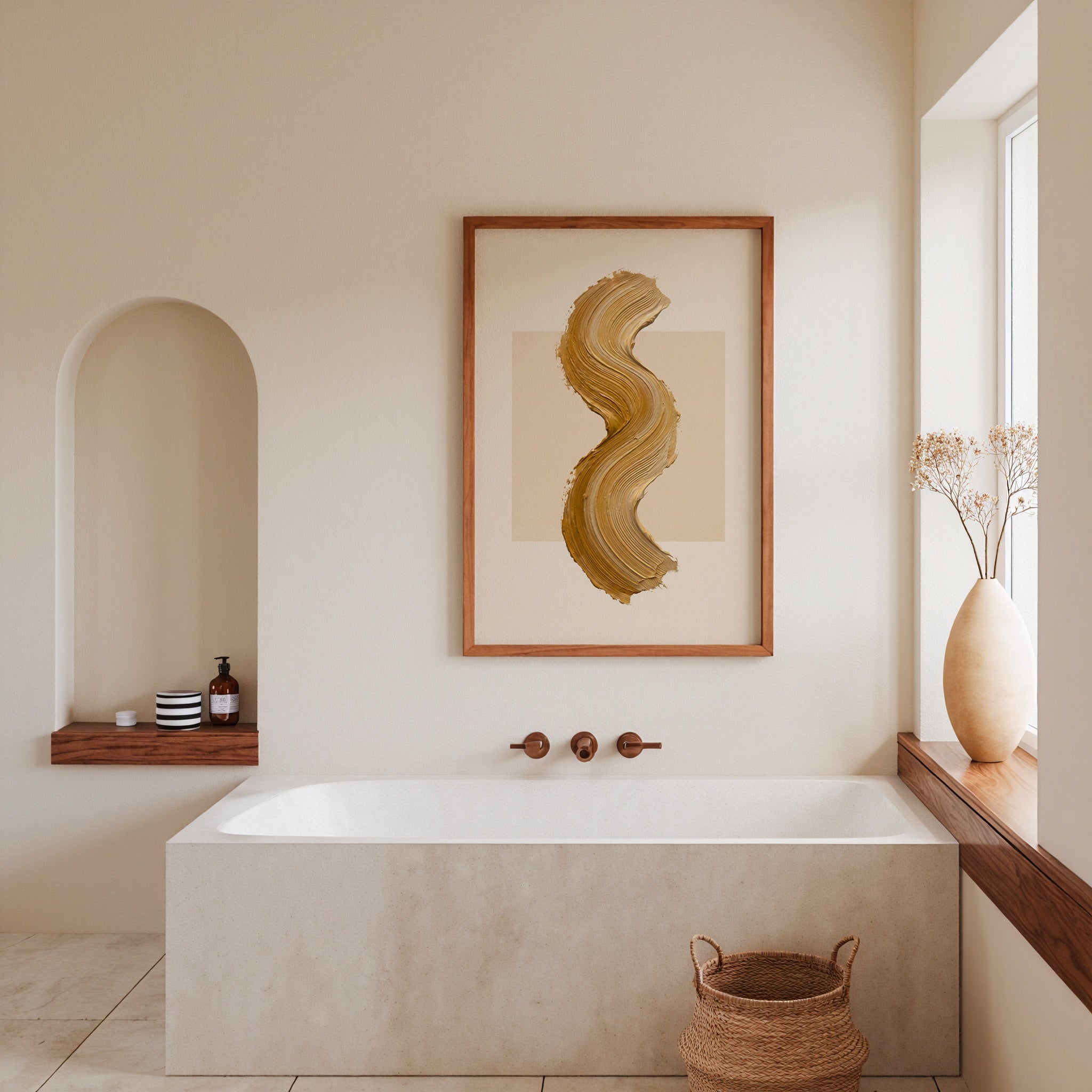 Ochre Curve Poster – i rum 2