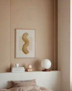 Ochre Curve Poster – i rum 3