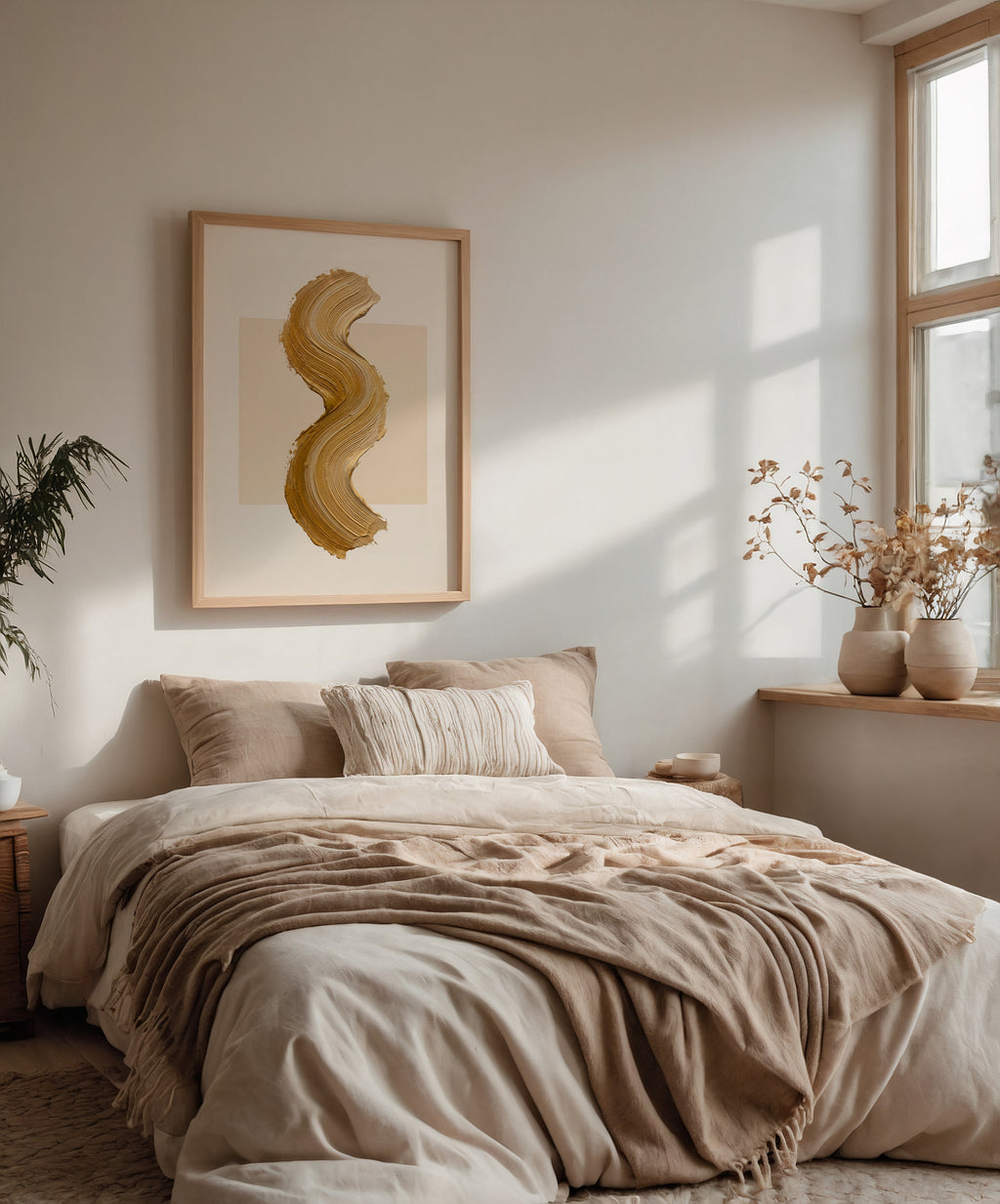 Ochre Curve Poster – i rum 4