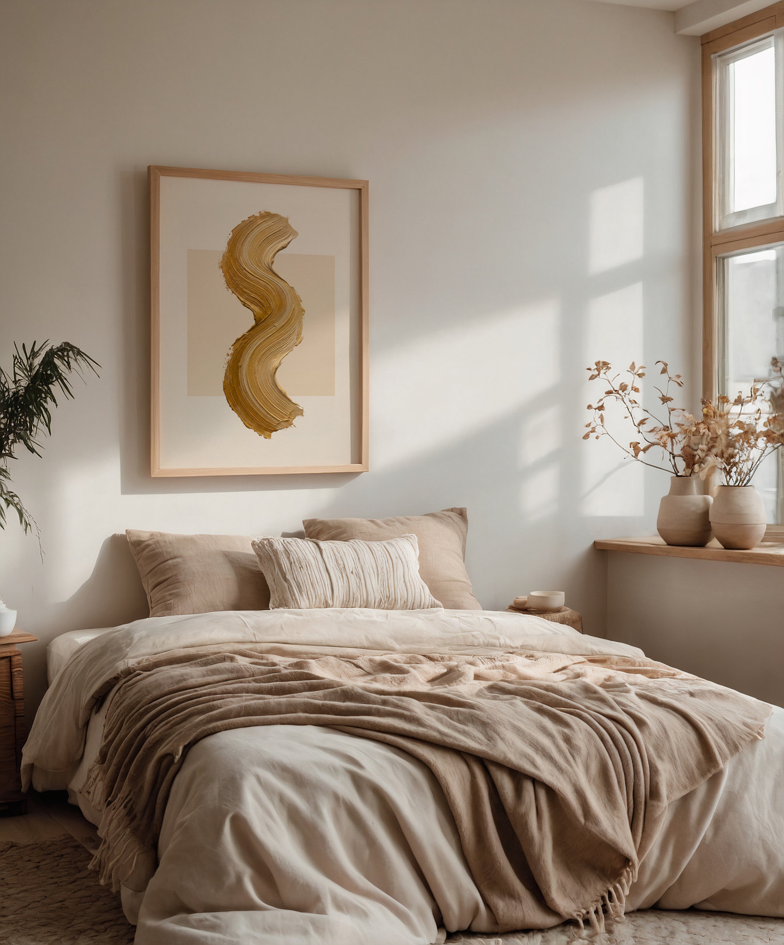 Ochre Curve Poster – i rum 4