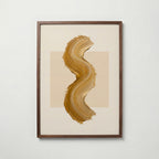 Ochre Curve Poster – valnötsram