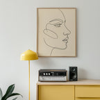 One Line Face Poster – i rum 2