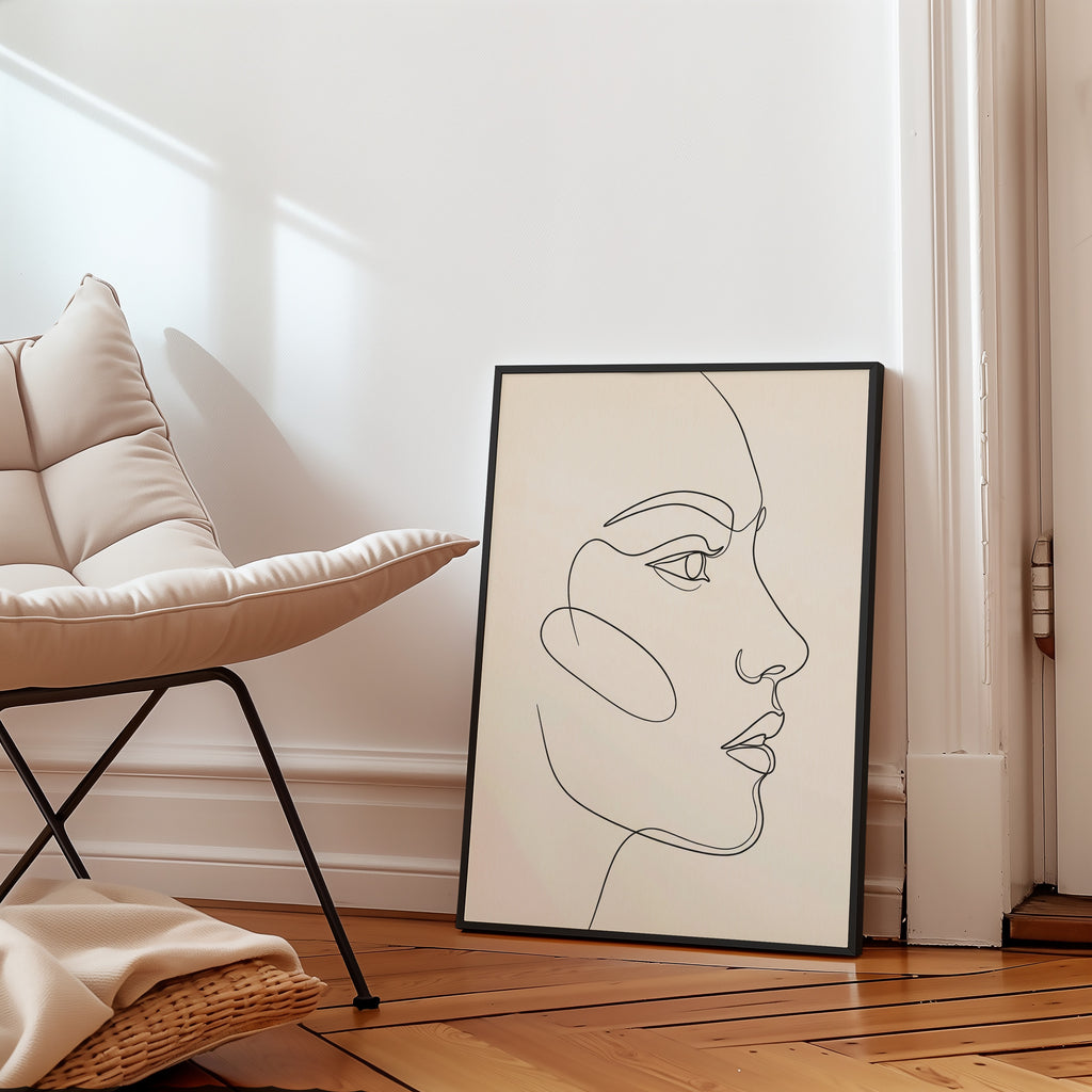 One Line Face Poster – i rum 3