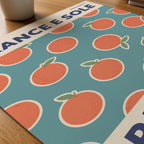 Sicilian Oranges Poster – närbild på papper