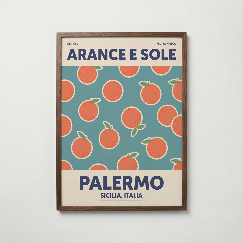 Sicilian Oranges Poster – valnötsram