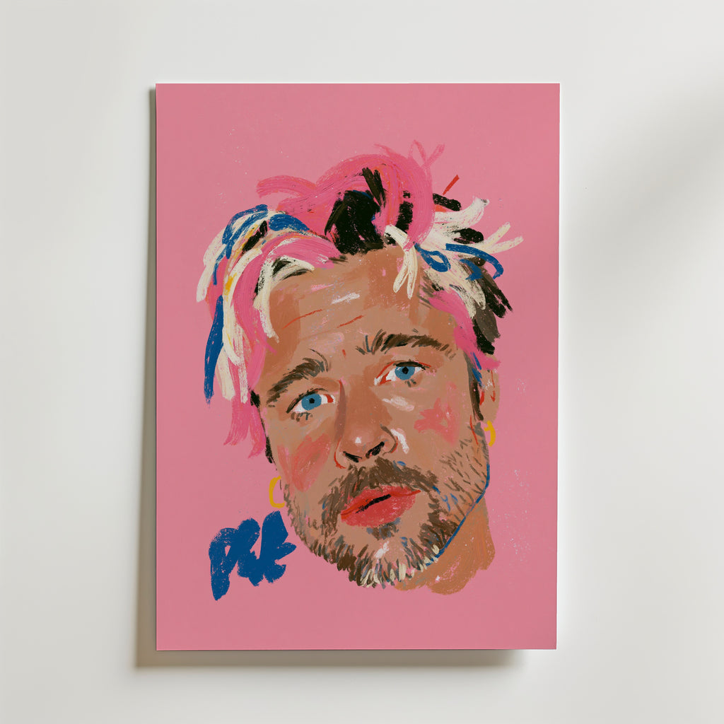 Paint Splash Portrait Poster – canvas utan passepartout