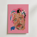 Paint Splash Portrait Poster – canvas utan passepartout