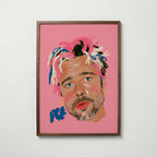 Paint Splash Portrait Poster – valnötsram