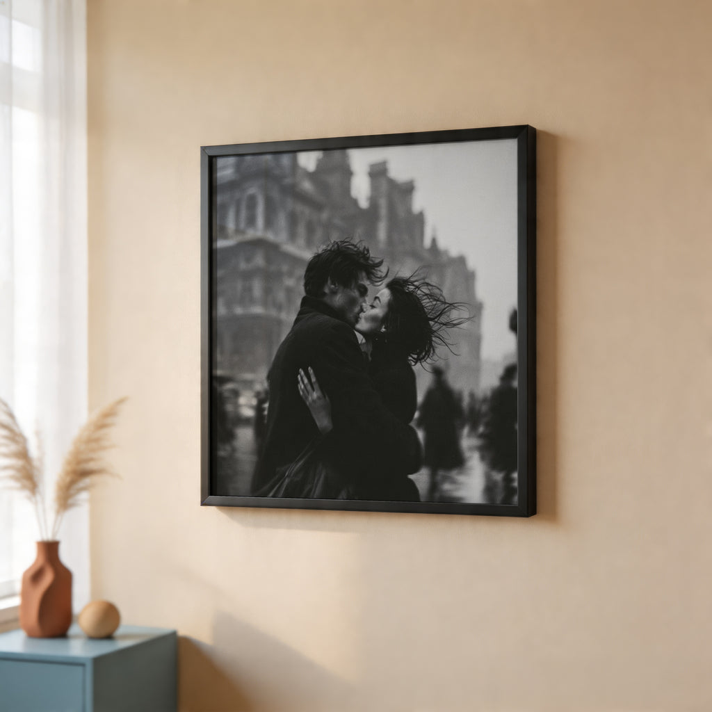 Paris Kiss Poster – i rum 4