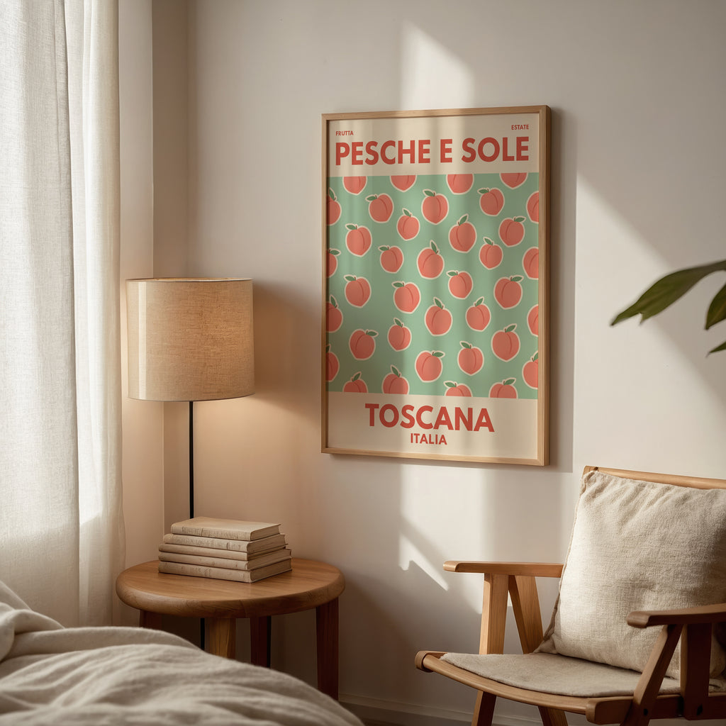 Tuscan Peaches Poster – i rum 3