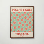 Tuscan Peaches Poster – valnötsram