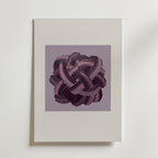 Plum Knot Poster – canvas utan passepartout