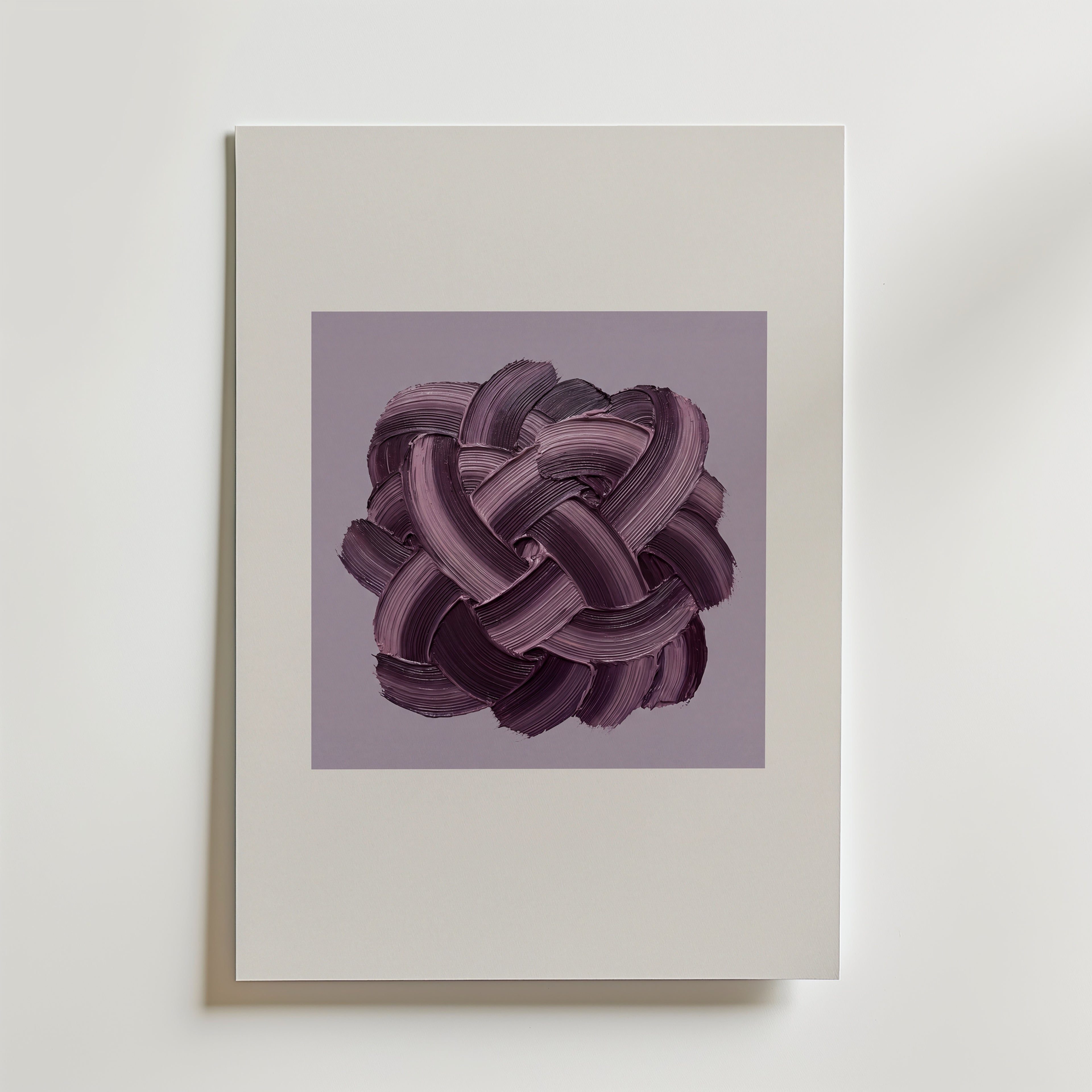 Plum Knot Poster – canvas utan passepartout