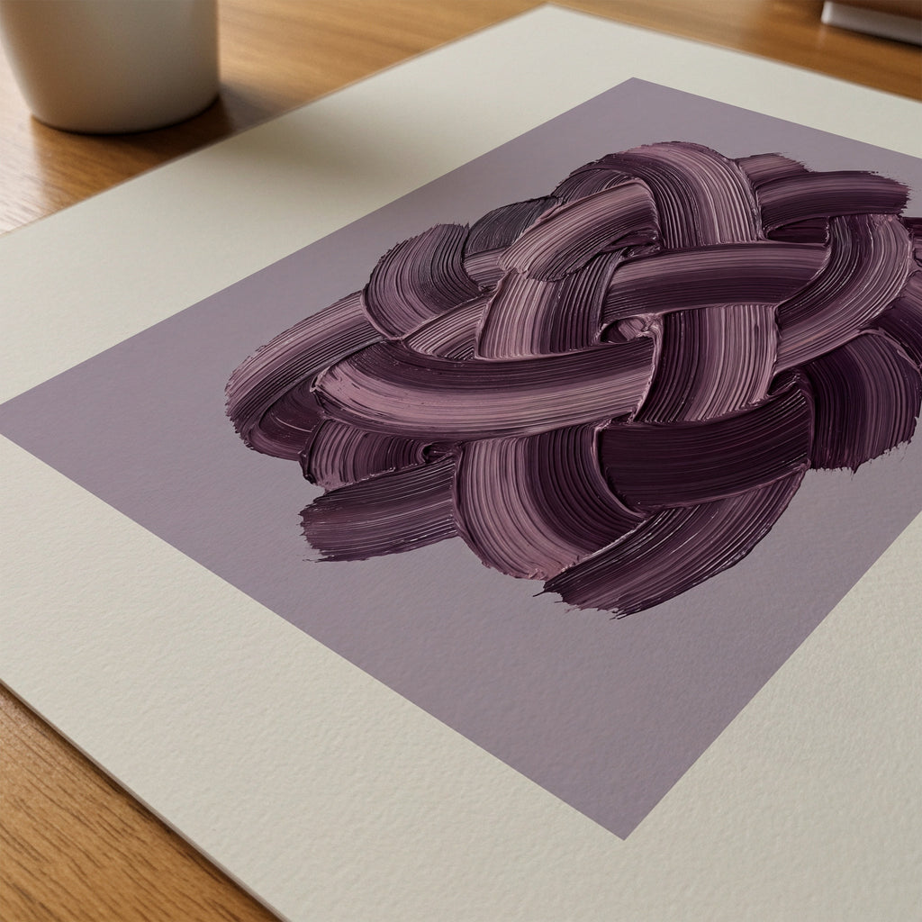 Plum Knot Poster – närbild på papper