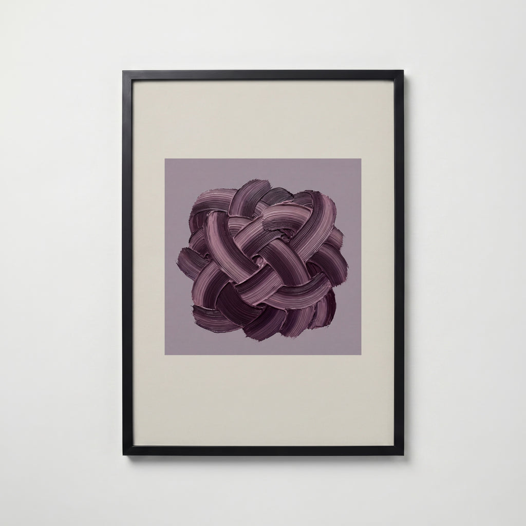 Plum Knot Poster – svart ram