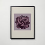 Plum Knot Poster – svart ram