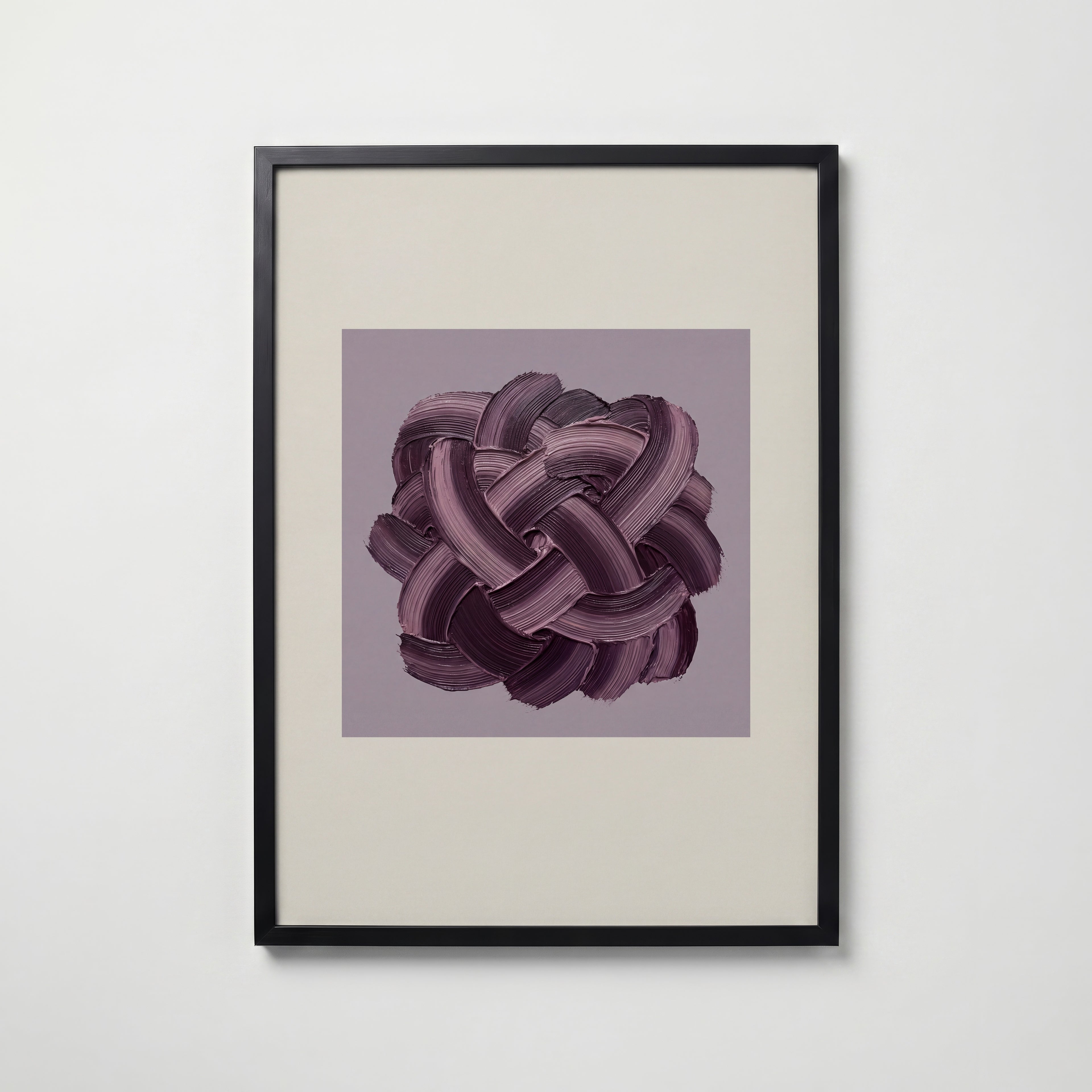 Plum Knot Poster – svart ram