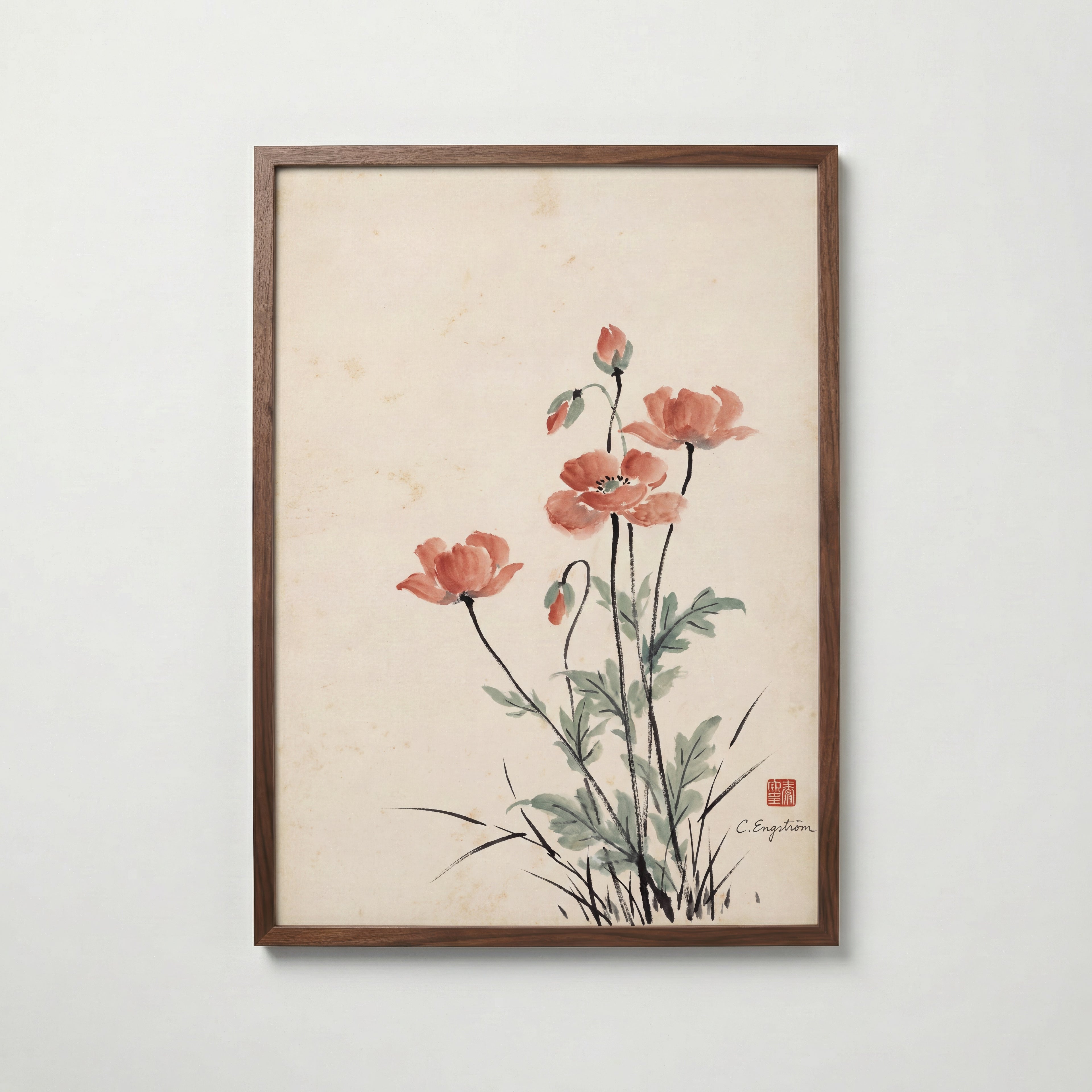 Poppies By Caroline Engström – valnötsram