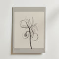 Seed Within Poster by Bozetto har en växtteckning som fångar naturens kraft konst, perfekt som minimalistisk väggdekor eller en subtil fruktträd poster för ditt hem.
