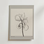 Seed Within Poster by Bozetto har en växtteckning som fångar naturens kraft konst, perfekt som minimalistisk väggdekor eller en subtil fruktträd poster för ditt hem.