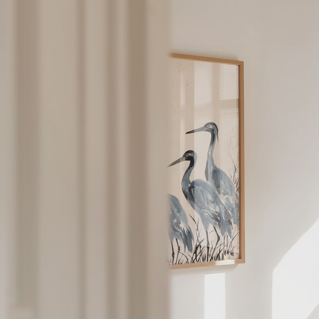 Ink Storks Poster by Caroline Engström