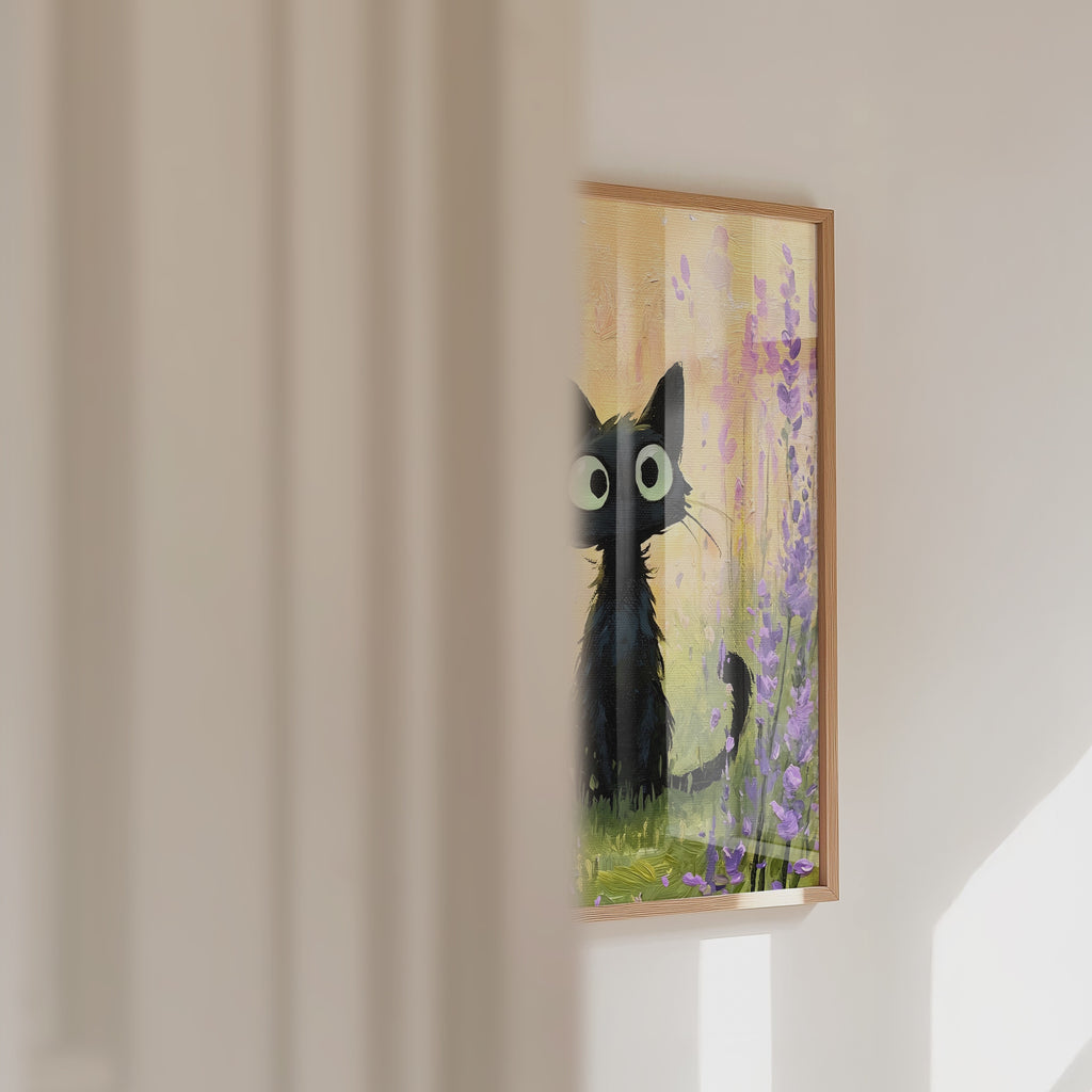 A Tiny Black Cat Poster